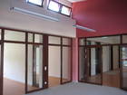 Holzfenster in der Kindertagesstätte der Universität Bremen